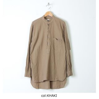 コモリ(COMOLI)の新品 COMOLI ベタシャンプルオーバーシャツ KHAKI スタイリスト私物(シャツ)