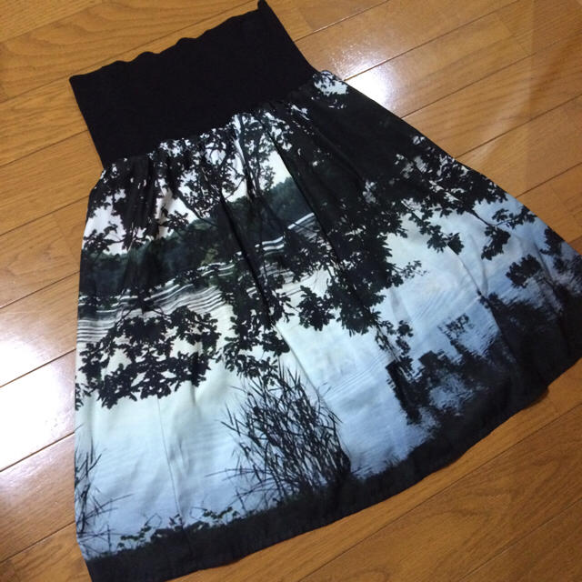 agnes b.(アニエスベー)のアニエスベー＊フォトプリントスカート レディースのスカート(ひざ丈スカート)の商品写真