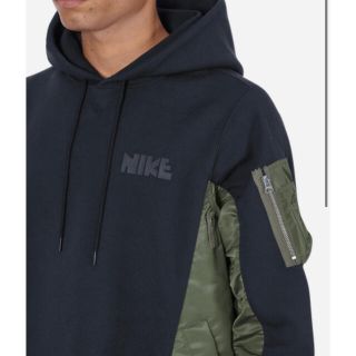 sacai Nike パーカー　ネイビー　L ナイキ　トップス