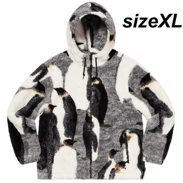 Penguins Hooded Fleece Jacket_XL size