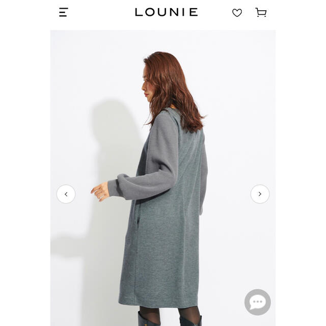 LOUNIE♡ ニットスリーブドッキングカットソーワンピース 3