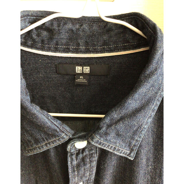 UNIQLO(ユニクロ)のユニクロ　デニムシャツ　サイズXL メンズのトップス(シャツ)の商品写真