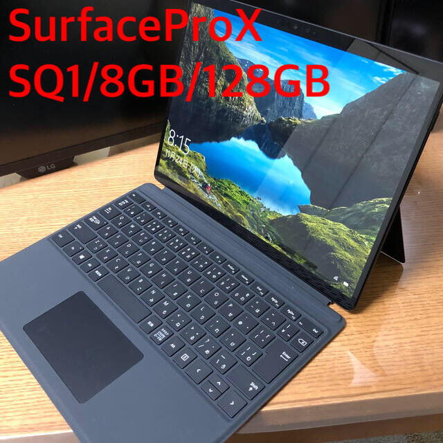 Surface Pro X 純正キーボード、USBハブ、バッグ付き