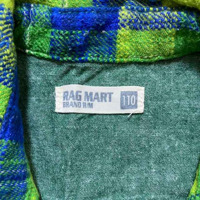 RAG MART(ラグマート)のラグマート　ネルシャツ110cm キッズ/ベビー/マタニティのキッズ服男の子用(90cm~)(Tシャツ/カットソー)の商品写真