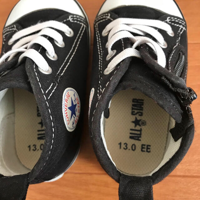 CONVERSE(コンバース)のコンバース　13㎝　スニーカー　converse 黒 キッズ/ベビー/マタニティのベビー靴/シューズ(~14cm)(スニーカー)の商品写真