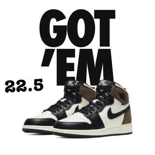 ナイキ(NIKE)のNike AJ1 dark mocha 22.5(スニーカー)