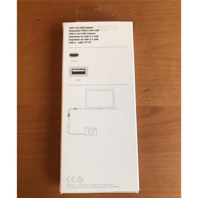 Apple(アップル)のUSB-C to USB Adapter スマホ/家電/カメラのテレビ/映像機器(映像用ケーブル)の商品写真