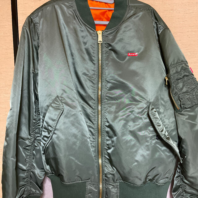 美品　Supreme Globe MA-1 オリーブ