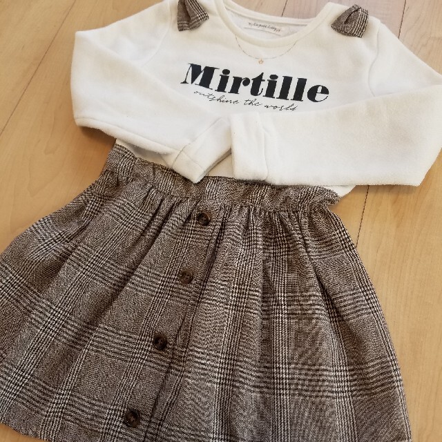 トレーナー　長袖ワンピース　120センチ キッズ/ベビー/マタニティのキッズ服女の子用(90cm~)(ワンピース)の商品写真