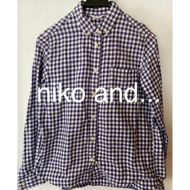 niko and...(ニコアンド)のニコアンド　ギンガムチェックシャツ レディースのトップス(シャツ/ブラウス(長袖/七分))の商品写真