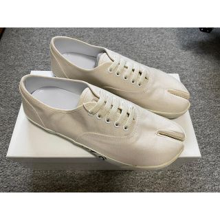 マルタンマルジェラ(Maison Martin Margiela)のMaison Margiela 足袋スニーカー　オフホワイト　キャンバス(スニーカー)