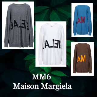 エムエムシックス(MM6)のSALE☆【MM6 Maison Margiela】ロゴウールプルオーバー トッ(ニット/セーター)