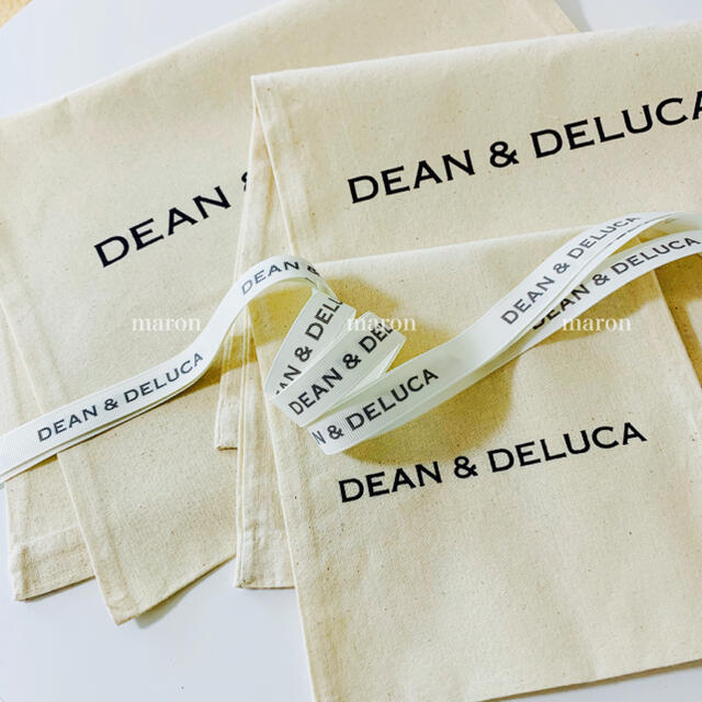 DEAN & DELUCA(ディーンアンドデルーカ)のDEAN&DELUCAギフトバッグＳＭＬリボンラッピングセット布袋エコバッグ レディースのバッグ(エコバッグ)の商品写真