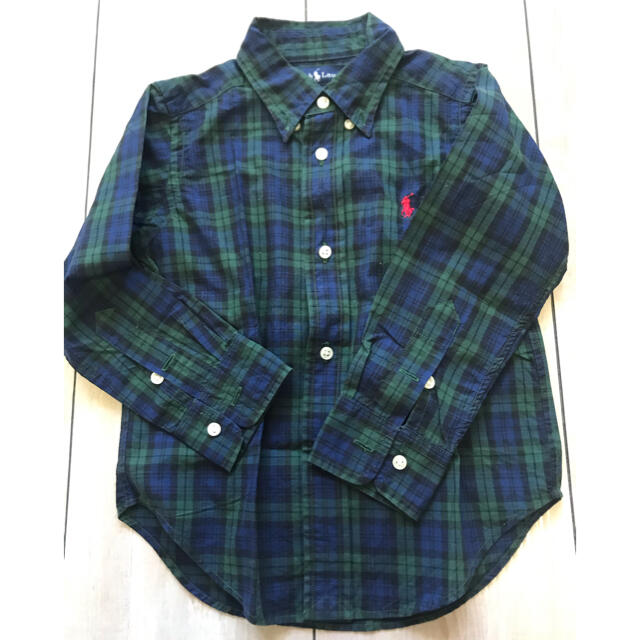 Ralph Lauren(ラルフローレン)のRalph Lauren ラルフローレン 2T 90 チェックシャツ　キッズ キッズ/ベビー/マタニティのキッズ服男の子用(90cm~)(ブラウス)の商品写真