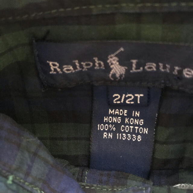 Ralph Lauren(ラルフローレン)のRalph Lauren ラルフローレン 2T 90 チェックシャツ　キッズ キッズ/ベビー/マタニティのキッズ服男の子用(90cm~)(ブラウス)の商品写真