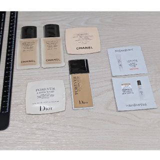 シャネル(CHANEL)のブランドコスメ　サンプルセット　試供品　Dior　CHANEL　イヴサンローラン(ファンデーション)