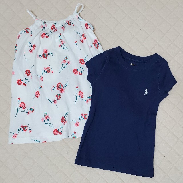 POLO RALPH LAUREN(ポロラルフローレン)の新品★18～24MラルフローレンTシャツ&babyGapノースリーブワンピース キッズ/ベビー/マタニティのベビー服(~85cm)(Ｔシャツ)の商品写真