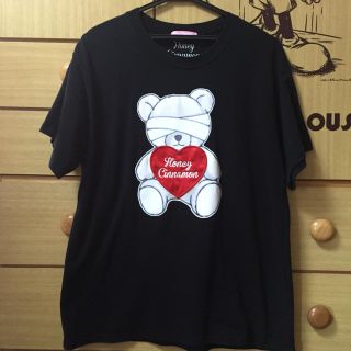 ハニーシナモン(Honey Cinnamon)のハニーシナモン 目隠しクマTシャツ(Tシャツ(半袖/袖なし))