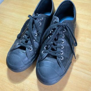 コンバース(CONVERSE)のコンバースジャックパーセル27cm　ブラックレザー(スニーカー)