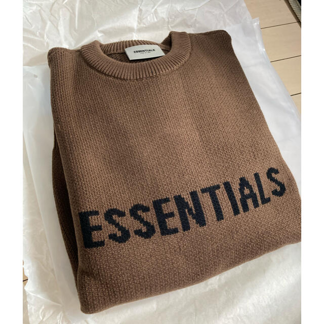 FEAR OF GOD(フィアオブゴッド)のfog essentials ニット　セーター　新品　RAIN DRAM M L メンズのトップス(ニット/セーター)の商品写真