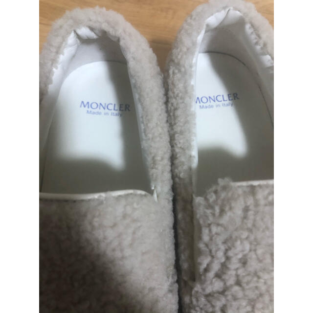 新品未使用　MONCLER ボア　フリース　スニーカー　スリッポン