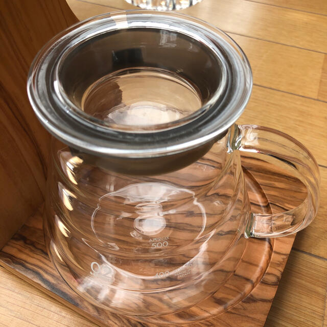 HARIO(ハリオ)のハリオ HARIO V60 オリーブスタンドセット 1〜4杯用 スマホ/家電/カメラの調理家電(コーヒーメーカー)の商品写真