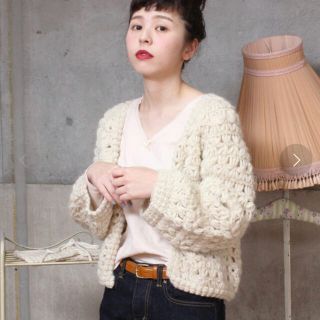 ドットアンドストライプスチャイルドウーマン(Dot&Stripes CHILDWOMAN)のネパール　ハンドニット　カーディガン(カーディガン)