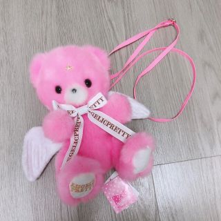 アンジェリックプリティー(Angelic Pretty)のMilky Bear 濃ピンク ポシェット 新品未使用(ショルダーバッグ)