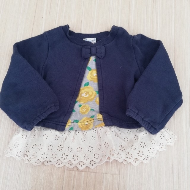 まるのすけ様専用　長袖　(90)　2枚セット キッズ/ベビー/マタニティのキッズ服女の子用(90cm~)(Tシャツ/カットソー)の商品写真