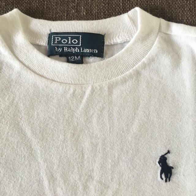 POLO RALPH LAUREN(ポロラルフローレン)のラルフローレン ベビー白Tシャツ キッズ/ベビー/マタニティのベビー服(~85cm)(Ｔシャツ)の商品写真