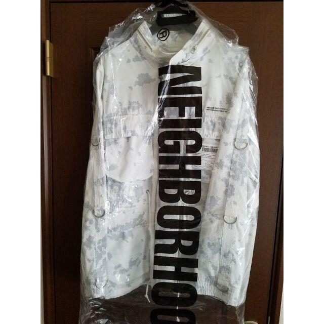NEIGHBORHOOD(ネイバーフッド)の新品、未使用品　ネイバーフッド　M-65ジャケット　ホワイト迷彩　Ｌサイズ メンズのジャケット/アウター(ミリタリージャケット)の商品写真