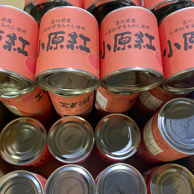 小原紅みかん缶詰 24個入り 食品/飲料/酒の加工食品(缶詰/瓶詰)の商品写真