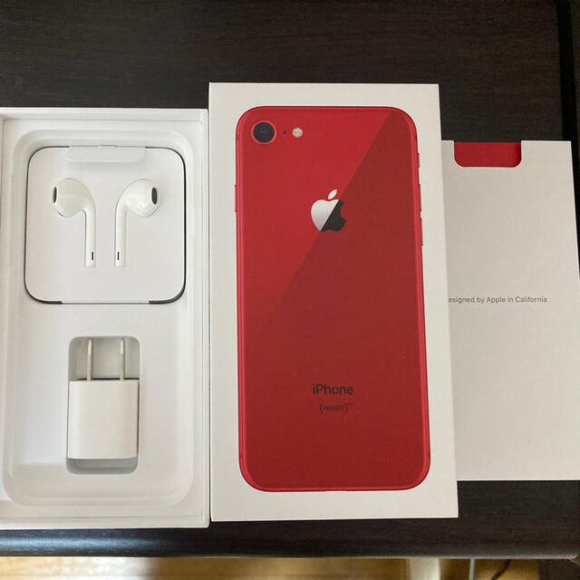 iPhone8 64G product red SIMロック解除済 【送料無料】