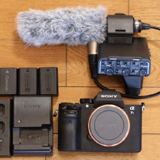 ソニー(SONY)のsony a7siiとxlr-k3m(ミラーレス一眼)