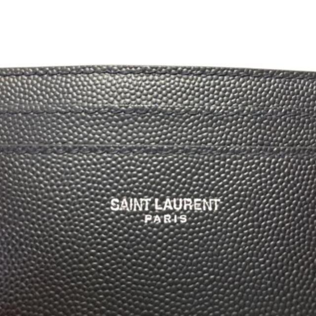 Saint Laurent(サンローラン)のサンローランパリ カードケース美品  黒 レディースのファッション小物(名刺入れ/定期入れ)の商品写真