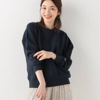 スピックアンドスパン(Spick & Span)の新品タグ付き　spick and span チャンピオン　ネイビー　スウェット(トレーナー/スウェット)