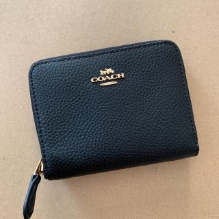 コーチ(COACH)のコーチ★新品 未使用 ★COACH 本革 ジップ アラウンド 折り財布/ 黒(財布)