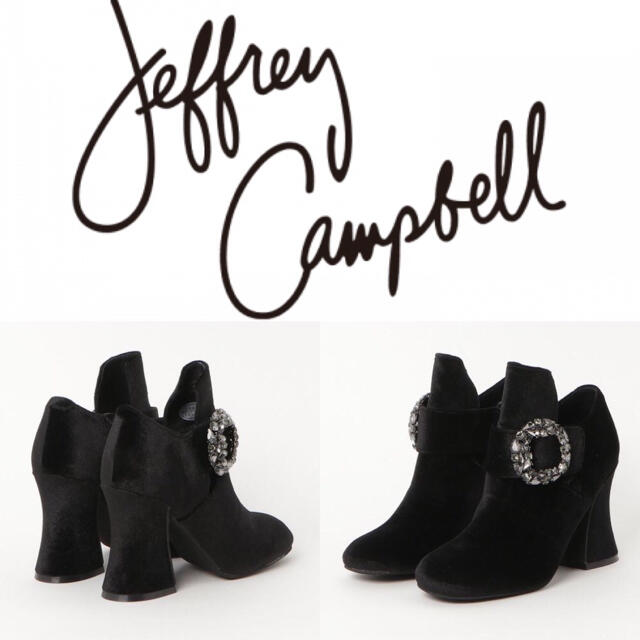 JEFFREY CAMPBELL(ジェフリーキャンベル)の【ジェフリーキャンベル】ビジューバックルブーティー 24.5cm レディースの靴/シューズ(ブーティ)の商品写真