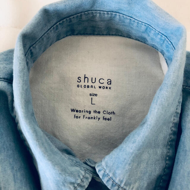 GLOBAL WORK(グローバルワーク)のshuca デニムシャツ レディースのトップス(シャツ/ブラウス(長袖/七分))の商品写真