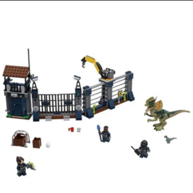 Lego(レゴ)のLEGO ジュラシック・ワールド ディロフォサウルスの基地攻撃 75931 キッズ/ベビー/マタニティのおもちゃ(知育玩具)の商品写真