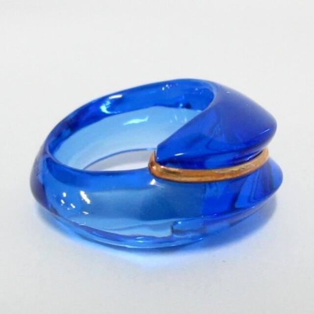 Baccarat(バカラ)のバカラ リング美品  - ブルー×ゴールド レディースのアクセサリー(リング(指輪))の商品写真