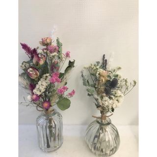 お得！　2束セット　ドライフラワー　スワッグ　ブーケ　花束　(ドライフラワー)