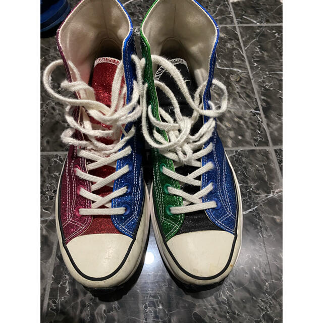 CONVERSE × JW Anderson  コンバース × ジェイダブルアンダーソン ChuckTaylor All-Star70s Hi Grid ハイカットスニーカー ブラック 28cm