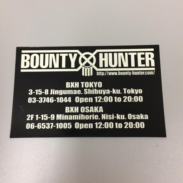 BOUNTY HUNTER(バウンティハンター)のBOUNTY HUNTER バウンティ ハンター 名刺型 ステッカー エンタメ/ホビーのコレクション(ノベルティグッズ)の商品写真