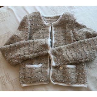 フォクシー(FOXEY) ニットジャケット ノーカラージャケット(レディース