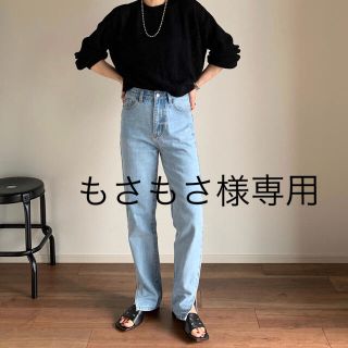 ビューティアンドユースユナイテッドアローズ(BEAUTY&YOUTH UNITED ARROWS)のもさもさ様専用　ok.soon サイドスリットライトブルーデニム/Sサイズ(デニム/ジーンズ)