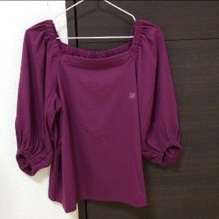 ユニクロ(UNIQLO)の２WAY オフショルダーＴ(カットソー(長袖/七分))