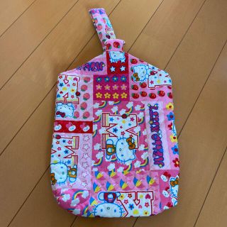 ハローキティ(ハローキティ)のキティちゃんハンドメイド上履き入れ　上靴袋　bag(シューズバッグ)