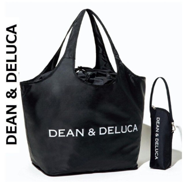 DEAN & DELUCA(ディーンアンドデルーカ)の★DEAN&DELUCA★GLOW付録エコバッグ 保温ボトルカバー セット♪ レディースのバッグ(エコバッグ)の商品写真