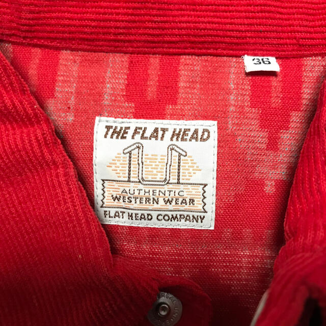 THE FLAT HEAD(フラットヘッド)の【ケイ君様専用！】フラットヘッド　コーデュロイウェスタンシャツ美品 メンズのトップス(シャツ)の商品写真